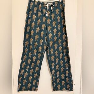Old Navy Men's Teal Bear Print Joggers